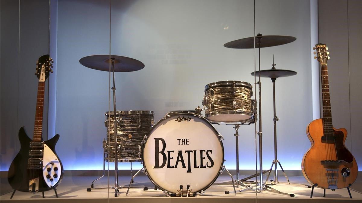 fcasals47600077 instruments used by members of the beatles are displayed at 190402190020