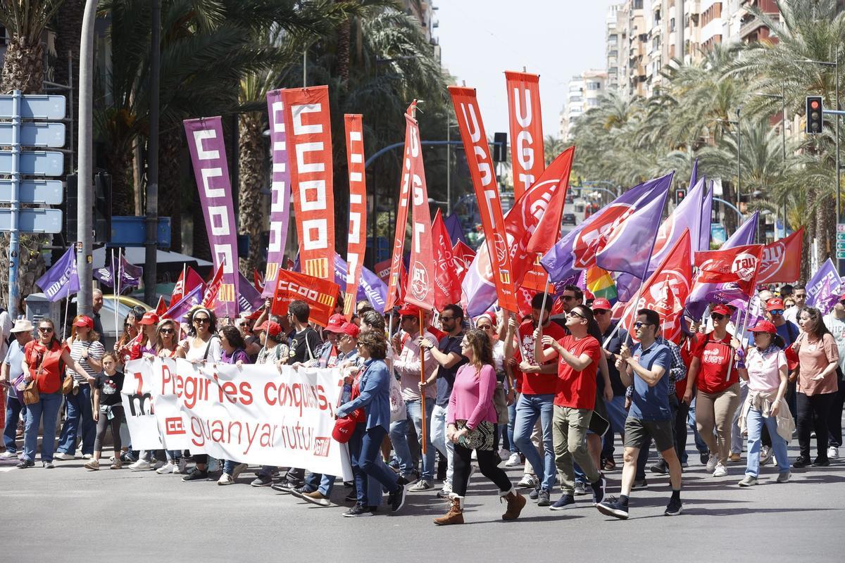 Manifestación del 1 de Mayo en Alicante