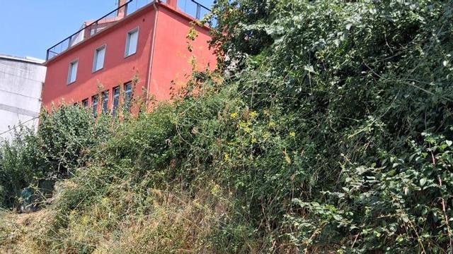 Solicitan el desbroce de fincas por riesgo de incendio en una calle de Lalín |