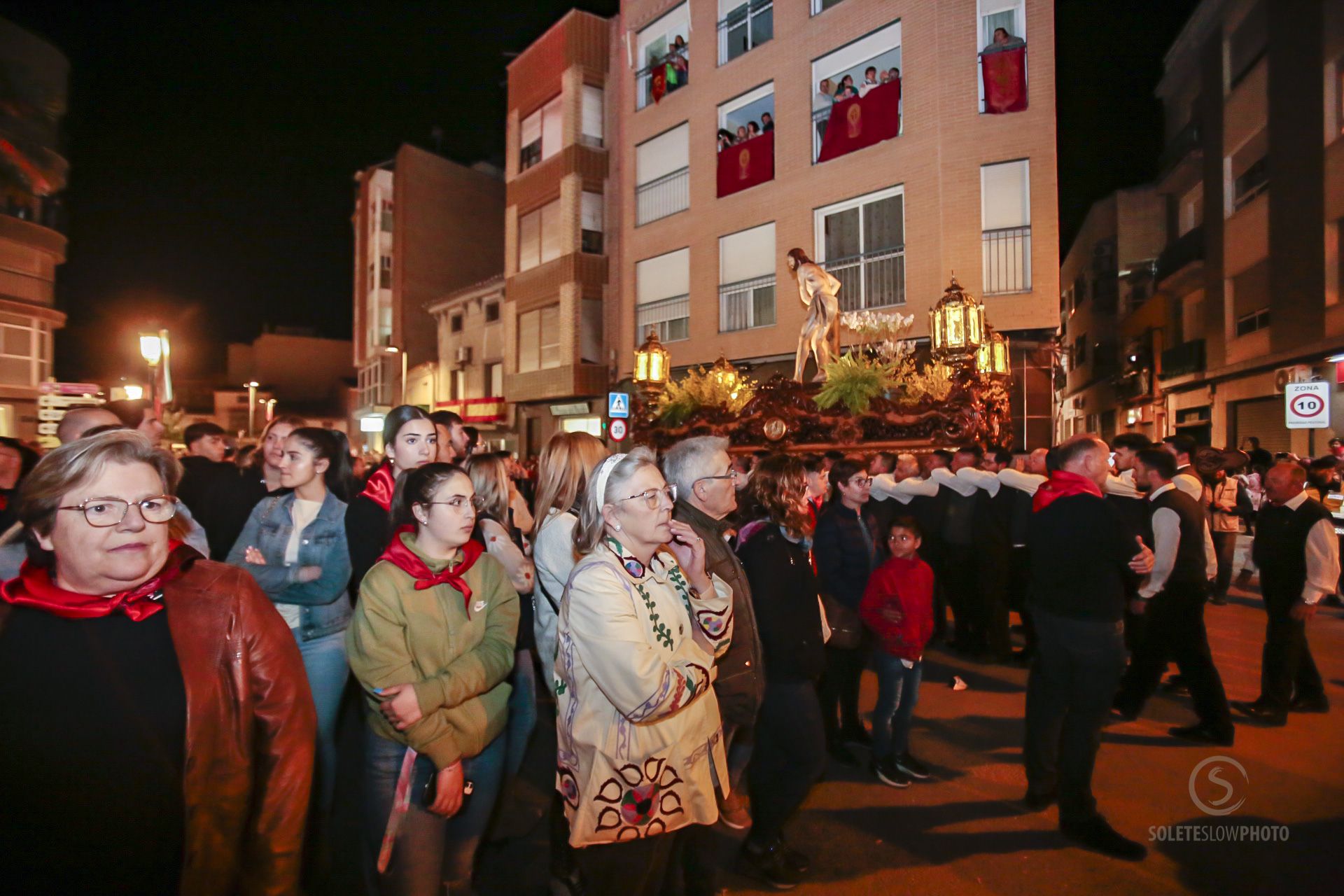 Las imágenes del encuentro del Paso Encarnado en Lorca