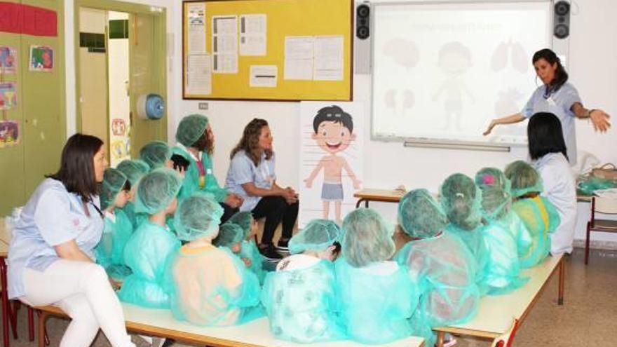La iniciativa «Operación cole» del Hospital del Vinalopó trabaja con los escolares ilicitanos.