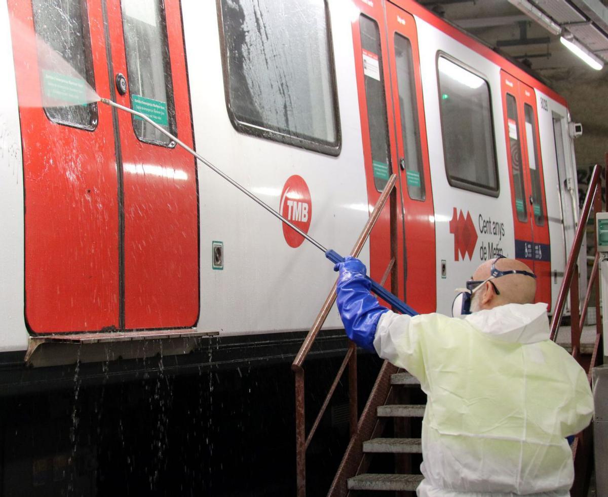 El pla antigrafiti del metro redueix un 80% el vandalisme en cinc anys