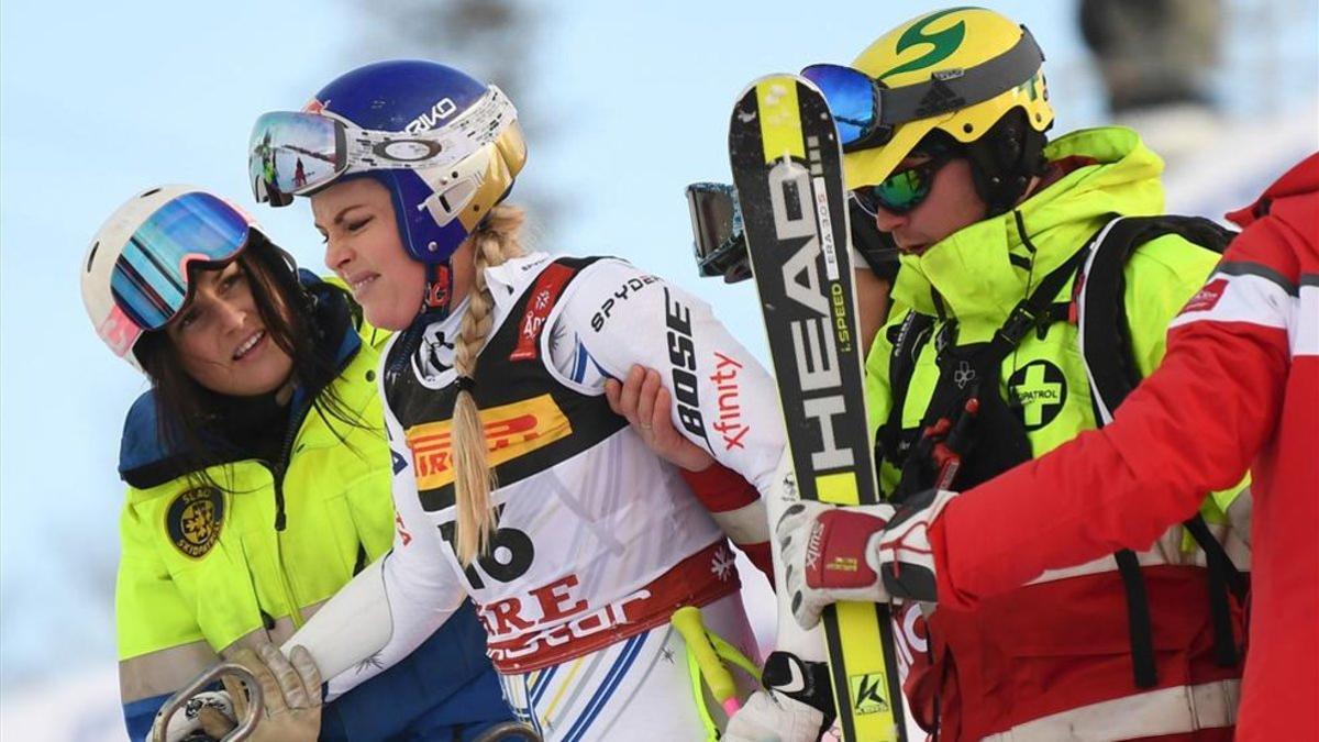 La caída de Vonn no tuvo consecuencias