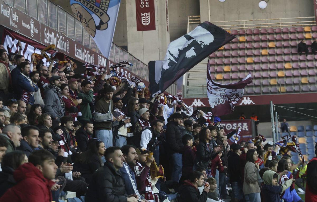 Fondo Norte, este fin de semana frente al Lugo. | GUSTAVO SANTOS