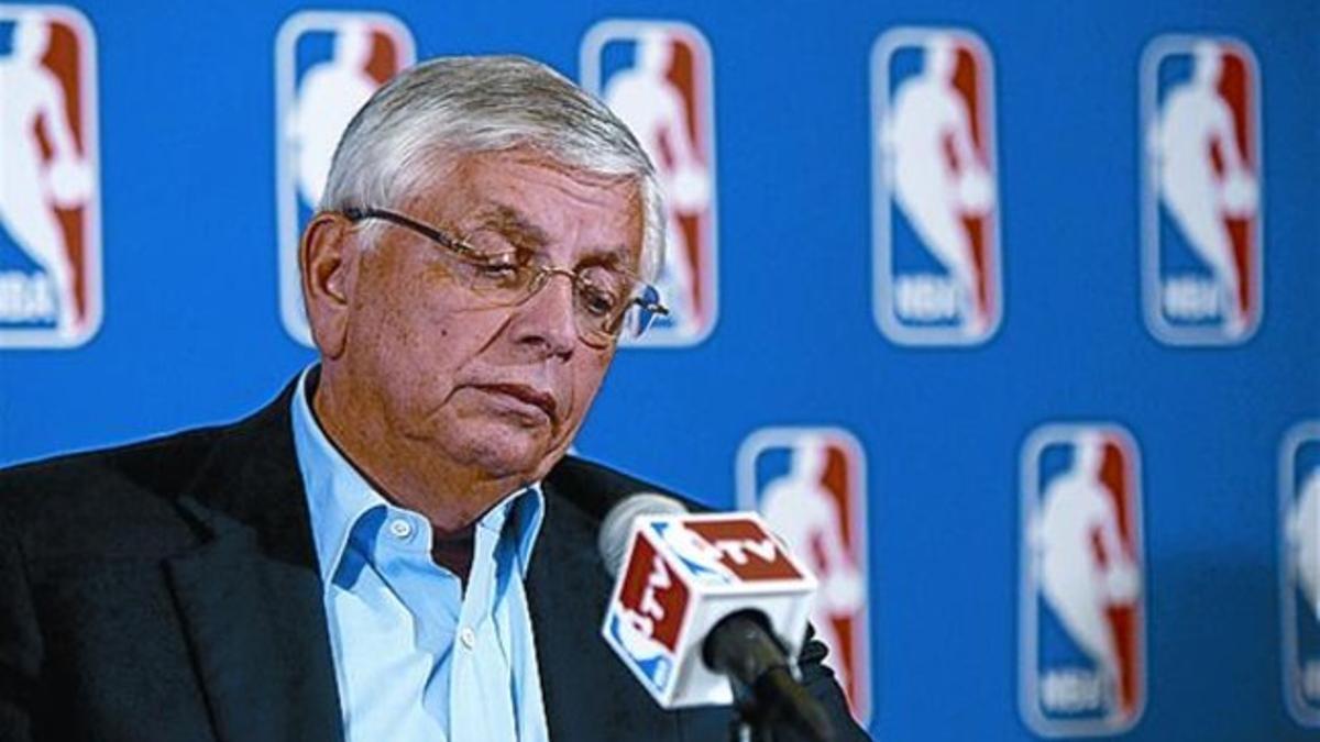 David Stern, comisionado de la NBA, ayer en Nueva York.