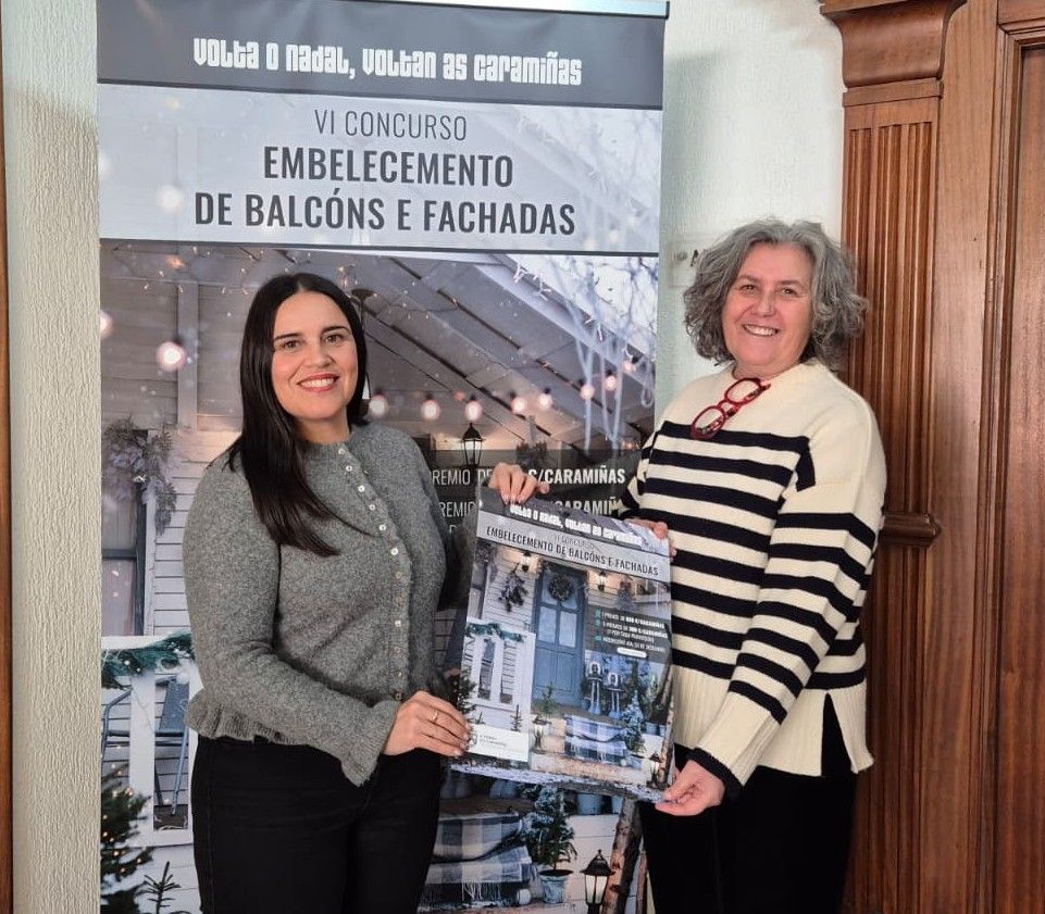 Amparo Cerecedo, á dereita, presentando o concurso.