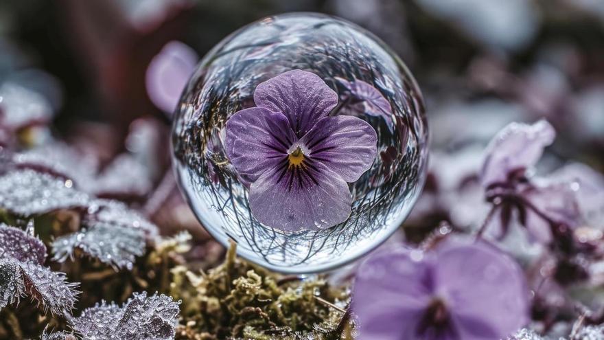 Esta es la flor más misteriosa: cuando se moja se vuelve transparente