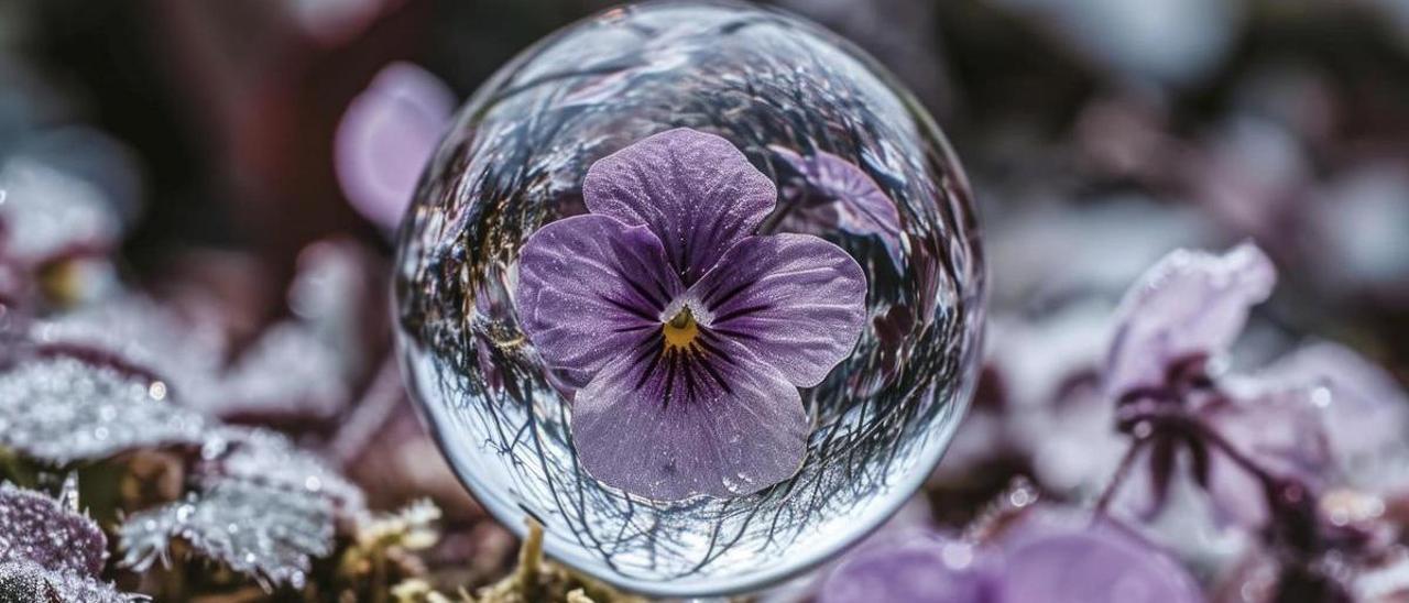 Esta es la flor más misteriosa: cuando se moja se vuelve transparente