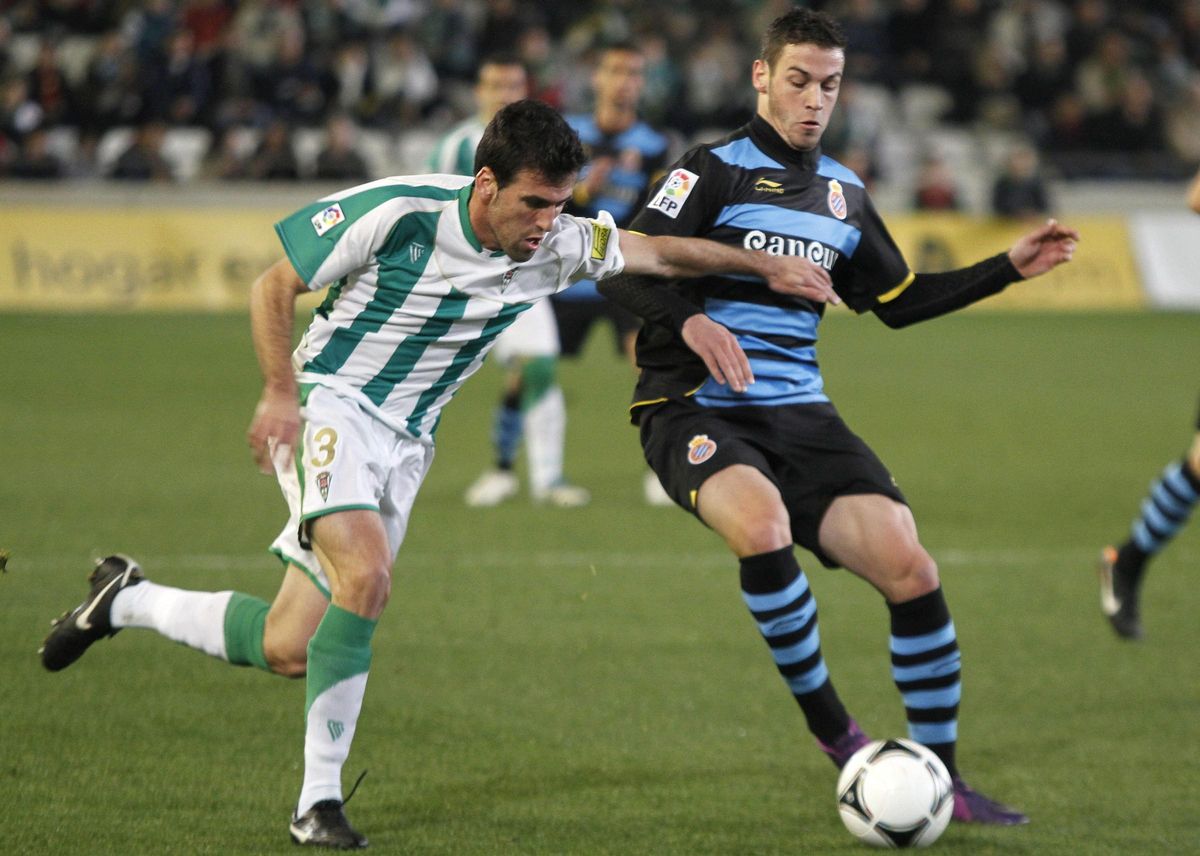 Fuentes, en un Córodba-Espanyol de la Copa del Rey en 2012.