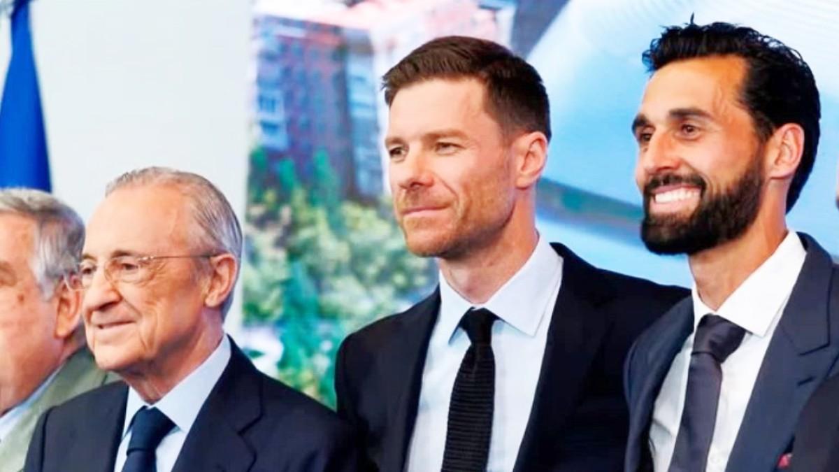 Florentino Pérez, Xabi Alonso y Arbeloa