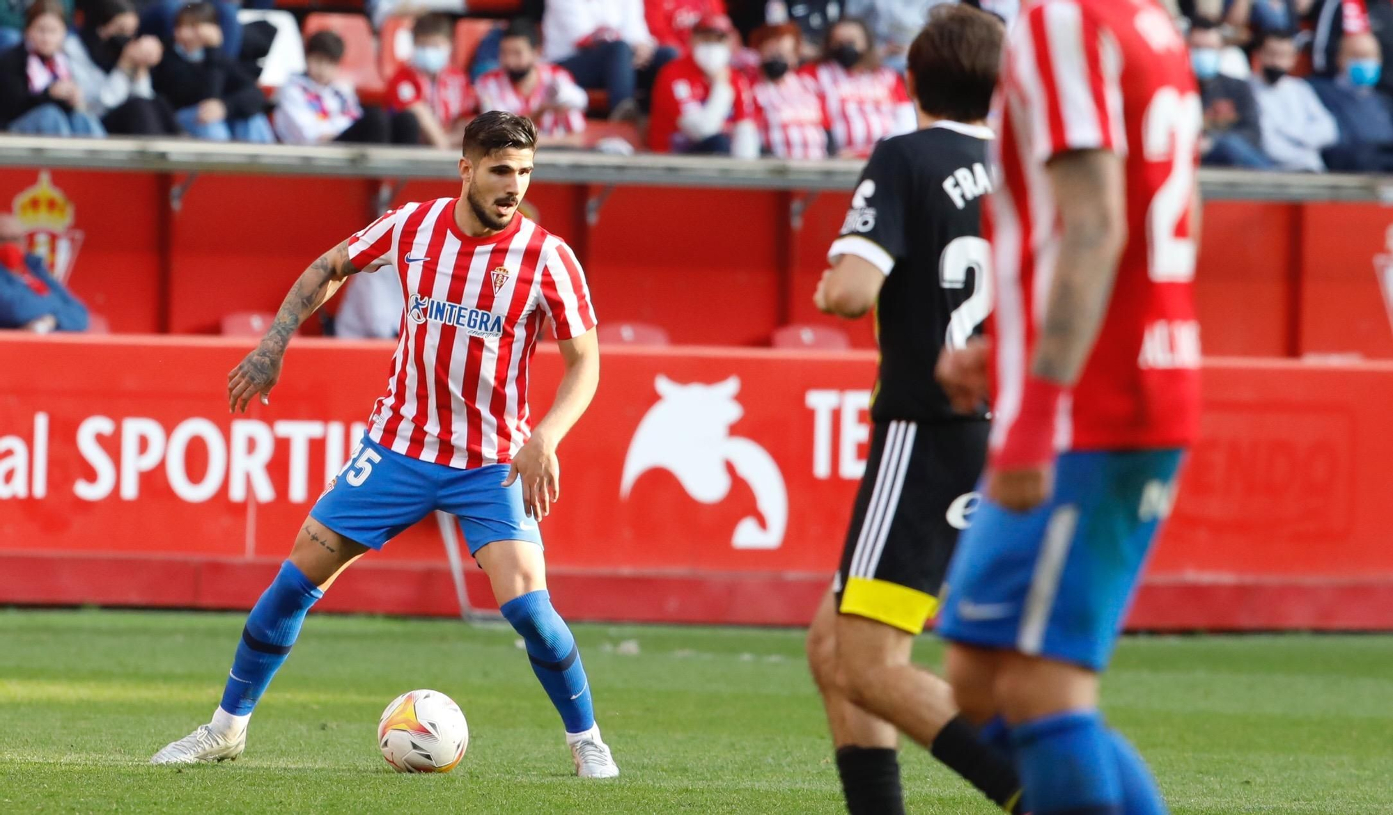 Sporting - Zaragoza, en imágenes