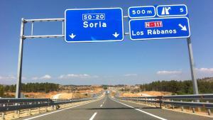 Autovía en dirección a Soria