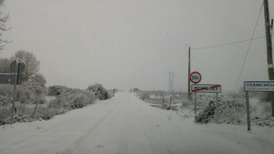 Nevada en las carreteras de Zamora