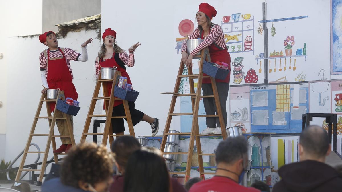 Imagen del espectáculo infantil puesto en escena en el Fuenseca.