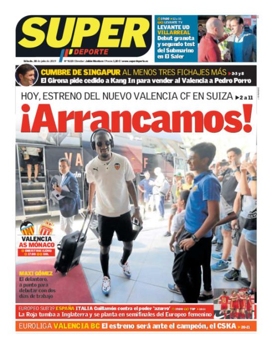 Portada SUPERDEPORTE sábado 20 julio 2019