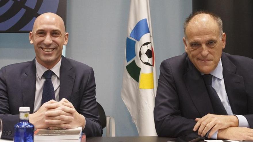 Rubiales y Tebas, en una imagen de archivo.