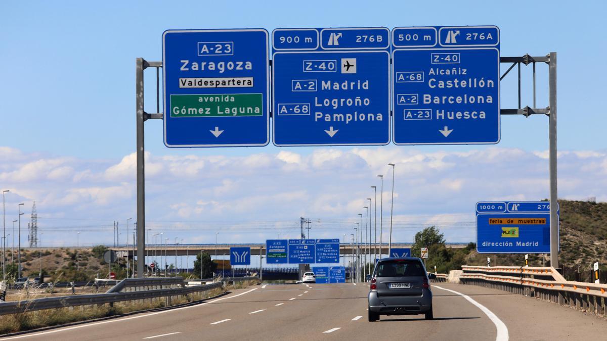 Autovía de Teruel, a su salida de la capital aragonesa.