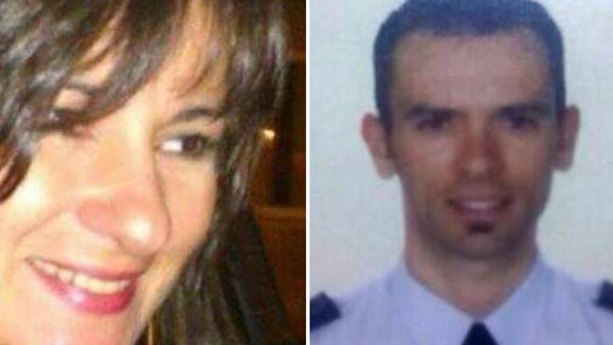 La agente fallecida Vanesa M. L. y Vicente A., que lucha por su vida. //FDV