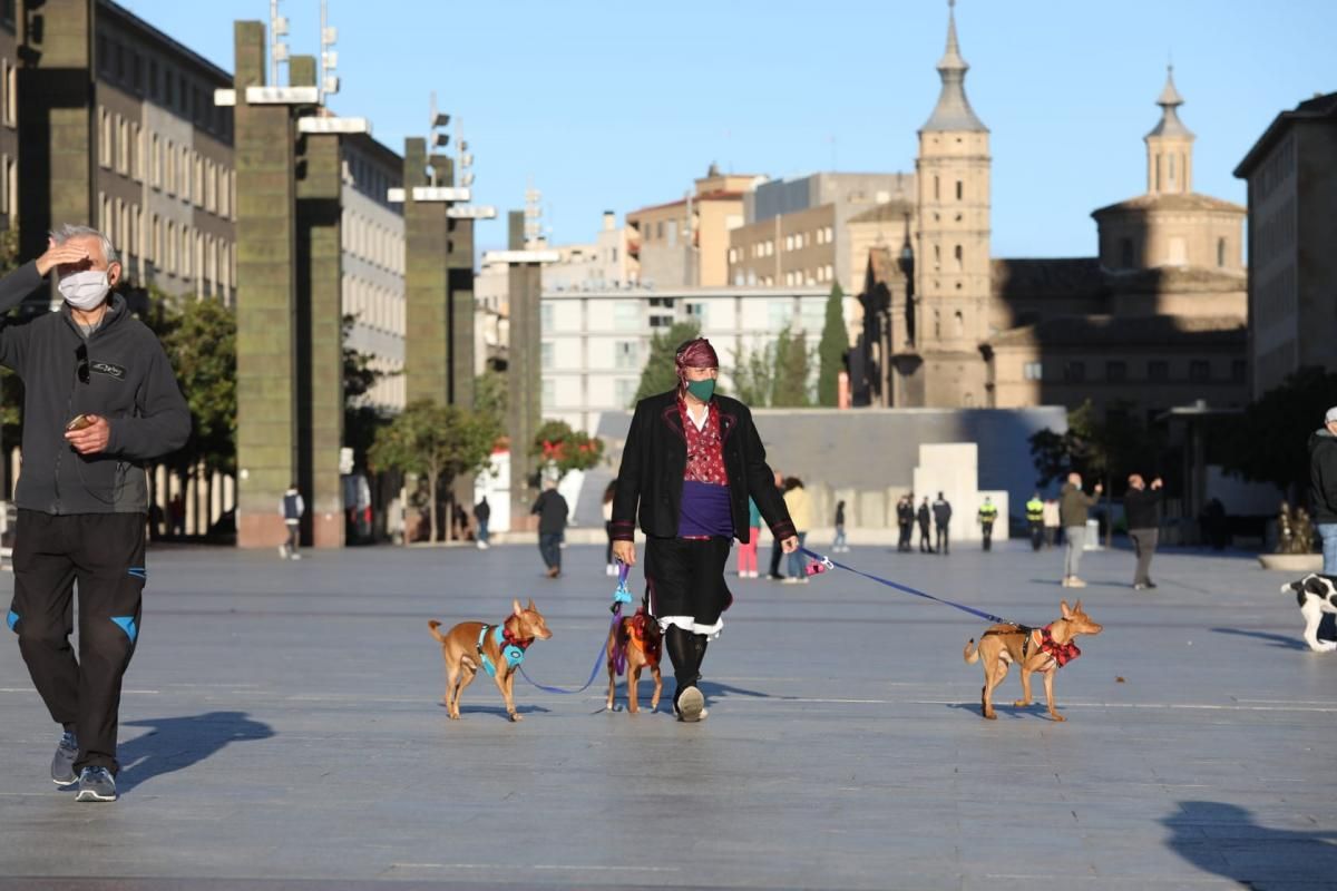 La basílica del Pilar recibe a los zaragozanos con aforo reducido y medidas de seguridad