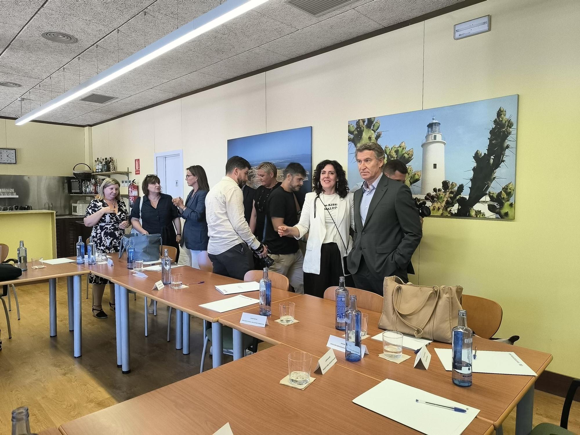 La visita de Nuñez Feijóo a Formentera, en imágenes