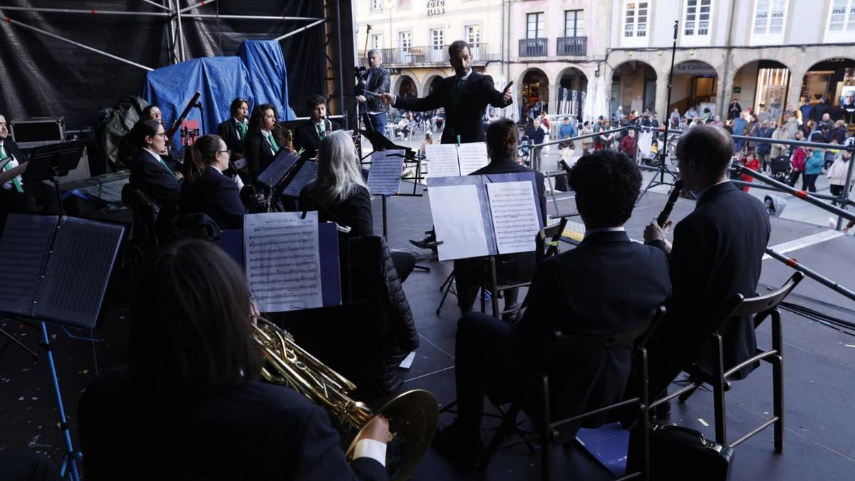 La Banda de Música de Avilés en El Parche.