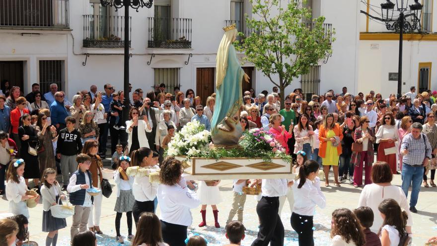 Procesión del Encuentro en Monesterio