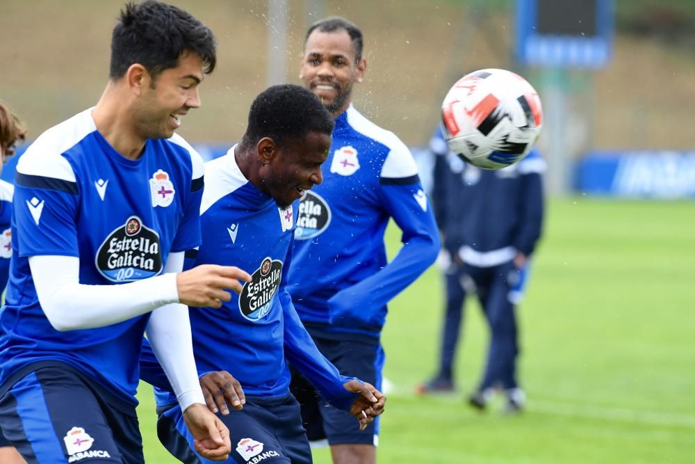 Rolan entrena con el grupo y Valín, lesionado