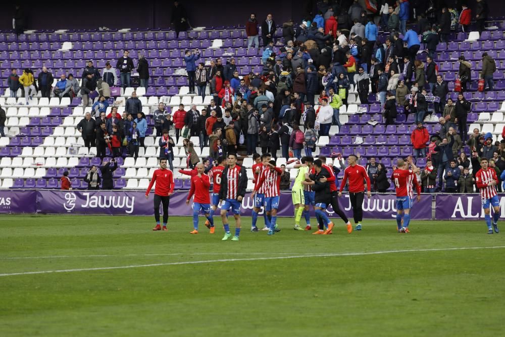 Así apoya La Mareona al Sporting en el José Zorrilla