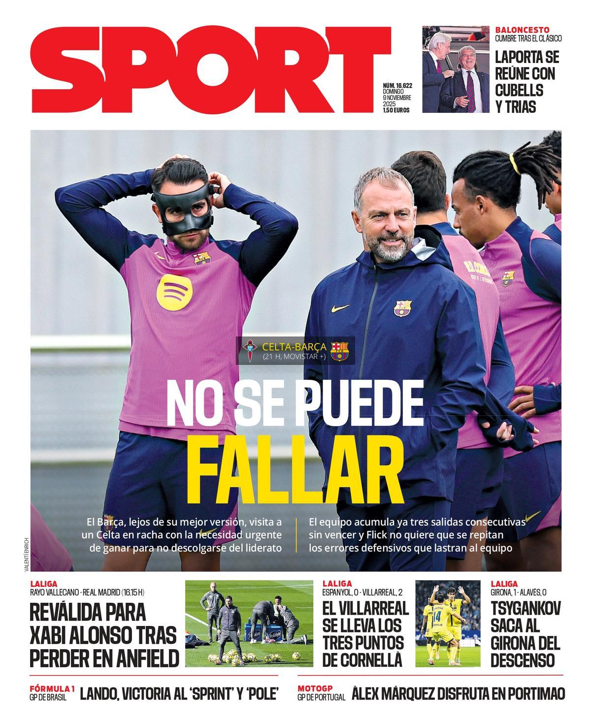 La portada de SPORT de hoy
