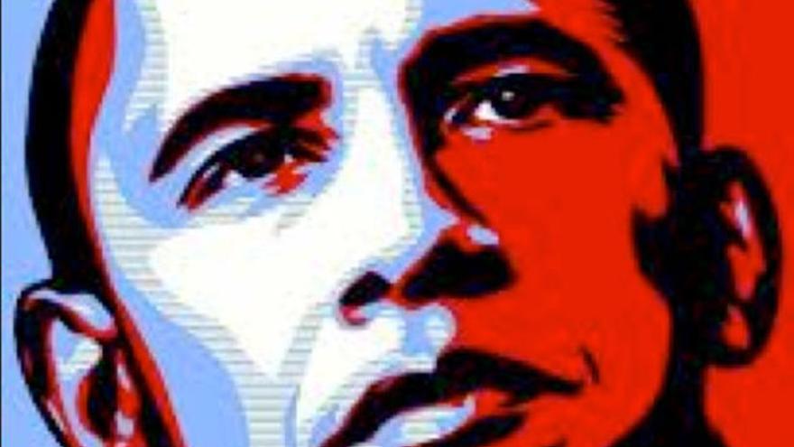 Retrato del presidente Barack Obama del artista Shepard Fairey