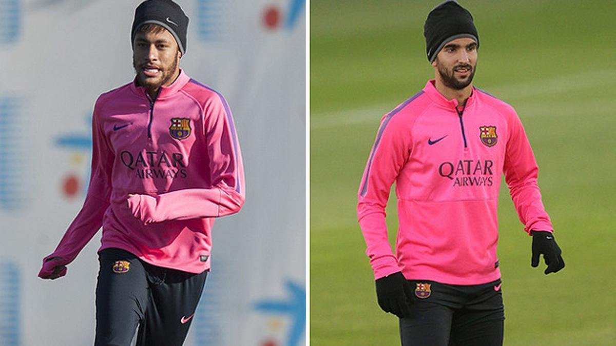 Neymar y Montoya han sido convocados por Luis Enrique para el partido ante el Córdoba en el Camp Nou