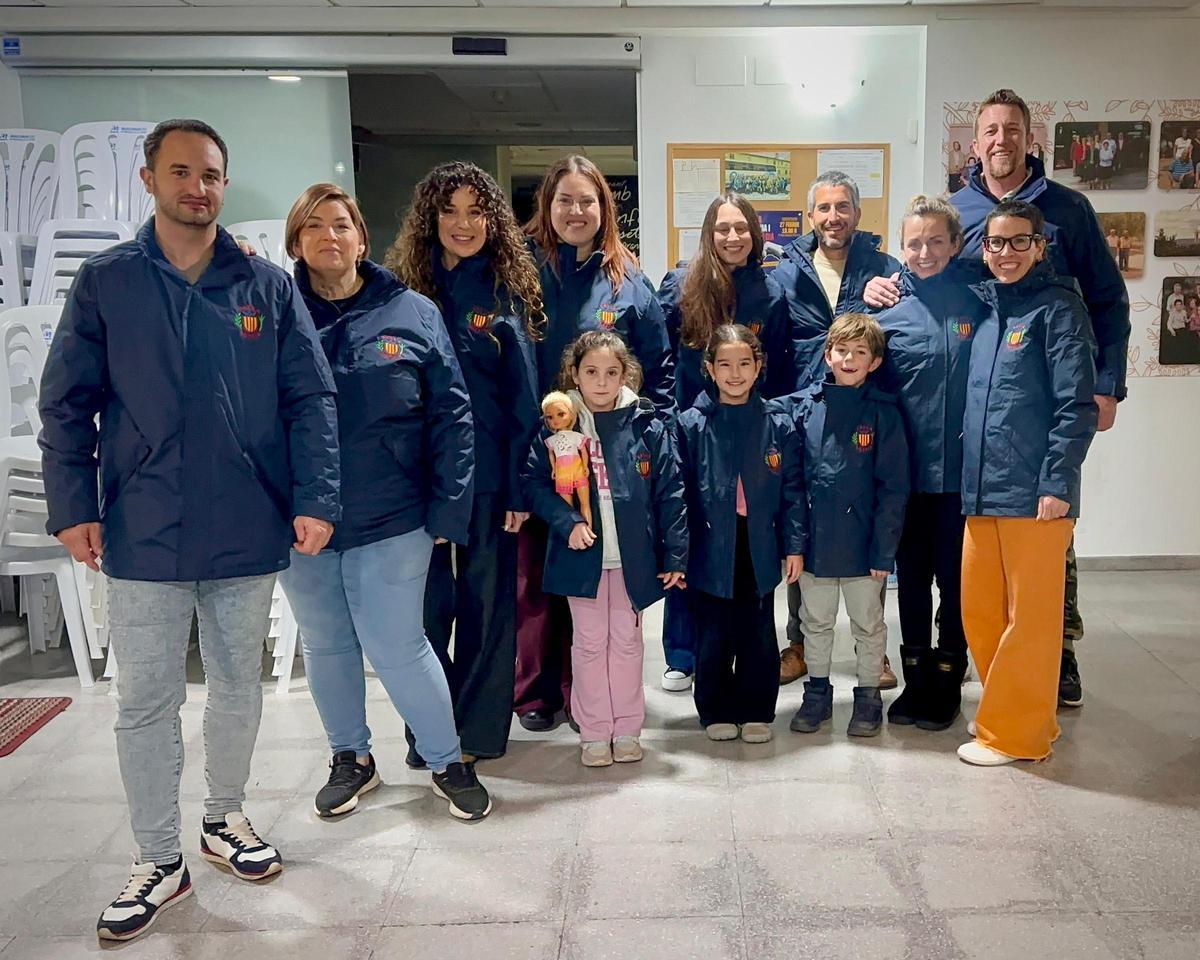 Miembros de la primera falla de Bellreguard.