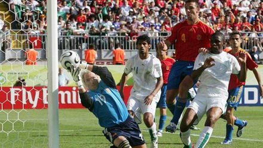 Santi Cañizares acabó con la portería a cero ante Arabia Saudita en el Mundial de Alemania 2006.