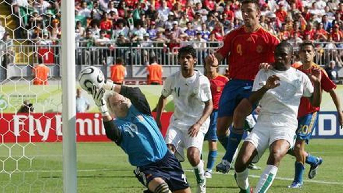 Santi Cañizares acabó con la portería a cero ante Arabia Saudita en el Mundial de Alemania 2006.