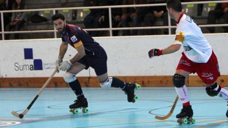 Instante de un partido del Enrile PAS en el polideportivo Francisco Laporta.