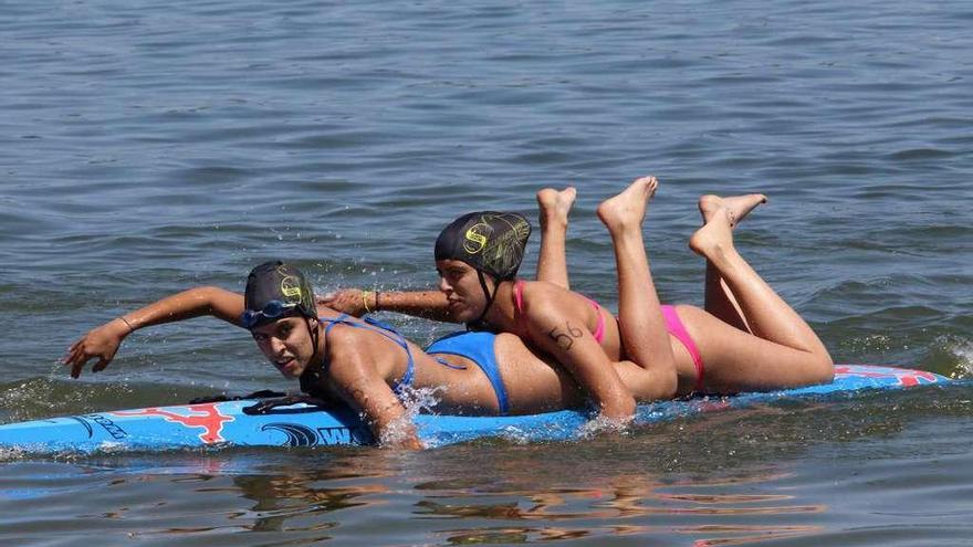 Raquel y Laura Asensio en el Campeonato de Castila y León.