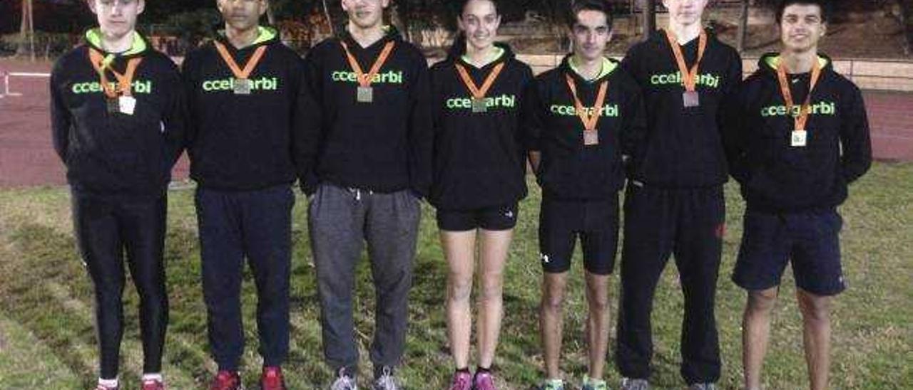 El Garbí-P. Mayor realza sus 9 medallas autonómicas con mínimas nacionales juveniles y cadetes