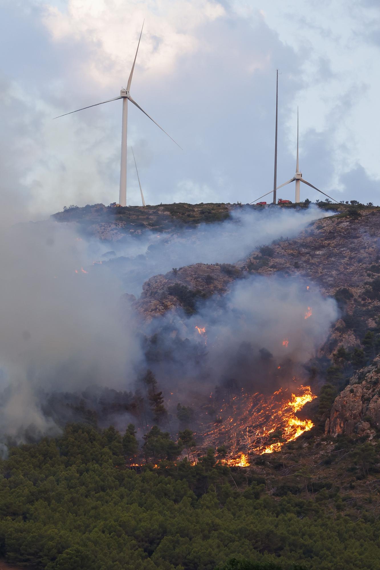 Desoladoras imágenes del incendio de Bejís