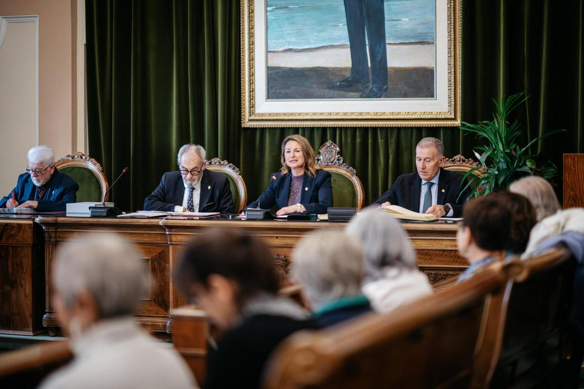 Sesión plenaria del Consell Valencià de Cultura en el Ayuntamiento de Castelló.