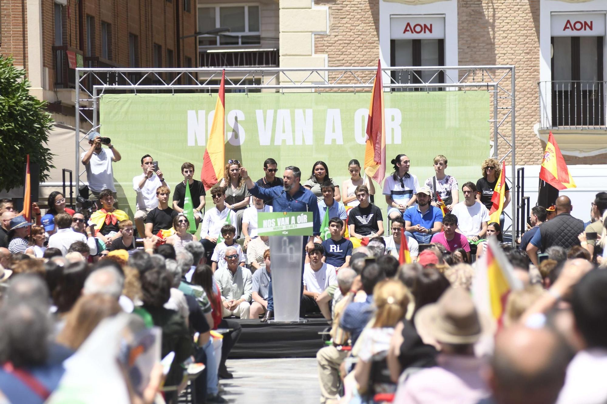 Acto de Santiago Abascal y Jorge Buxadé en Murcia