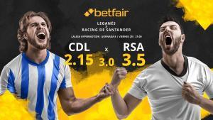 CD Leganés vs. Racing de Santander: horario, TV, estadísticas, clasificación y pronósticos