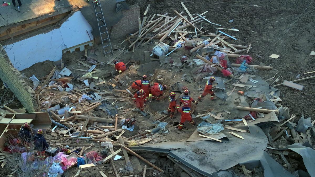 An earthquake strikes northwest China, killing at least 127 people