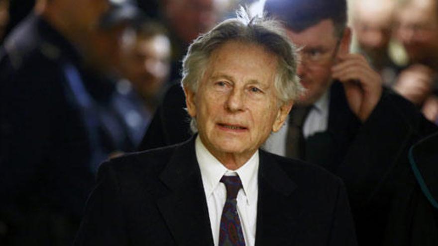 Polanski, a su llegada a los juzgados.