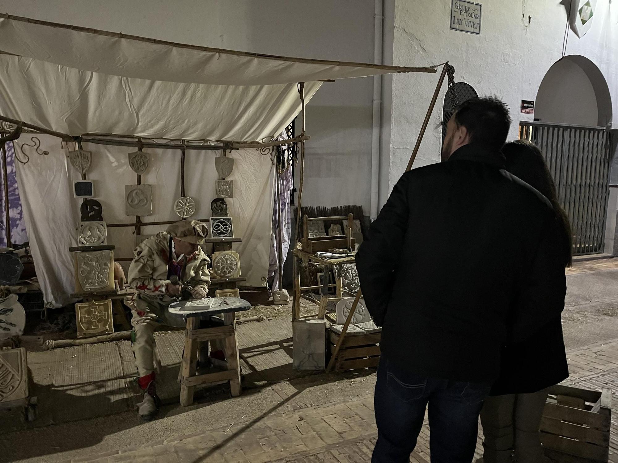 Primer día de feria en Mascarell en imágenes, una puerta abierta a la Edad Media