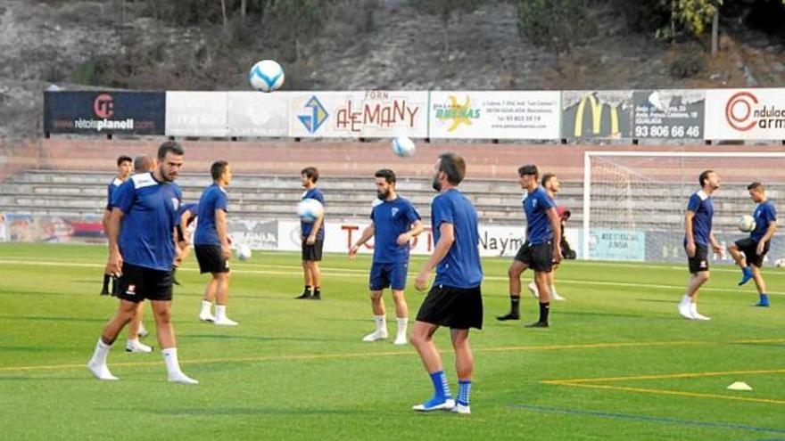 Els jugadors de l&#039;Igualada durant el seu primer entrenament del curs