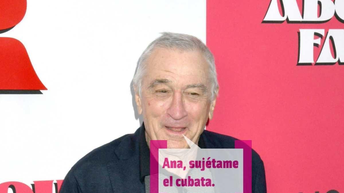 Robert De Niro le dice a Ana Obregón que le sujete el cubata