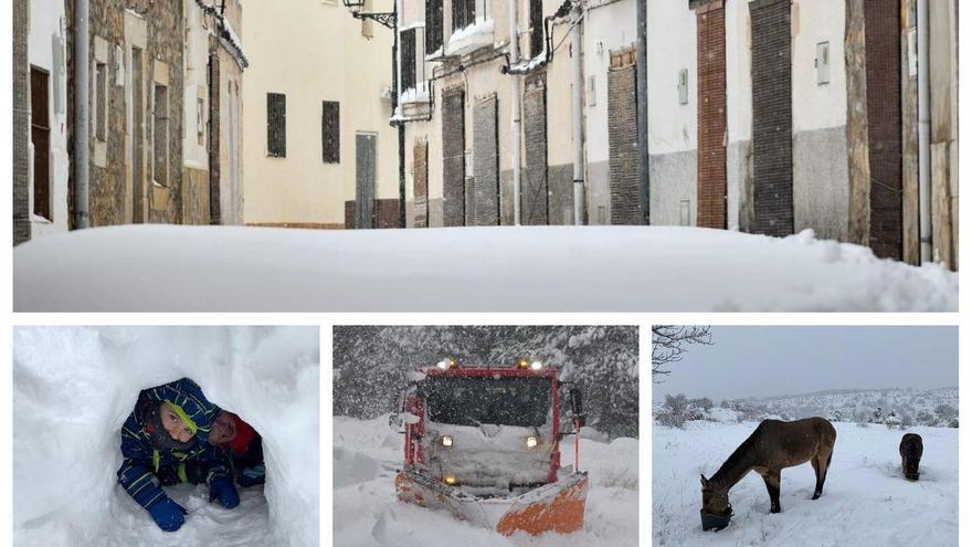 GALERÍA DE IMÁGENES | Castellón luce más espectacular que nunca gracias a una nieve omnipresente