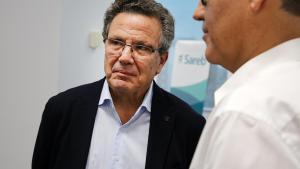 Javier Torres, presidente de la Sareb, junto a Pau Pérez de Acha, delegado de la entidad en Cataluña