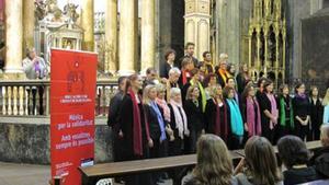 Solidari 8Sedeta Gospel Singers, en un concert de Cor Cremat.