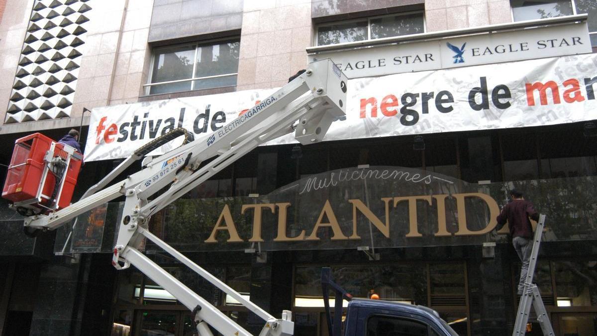 L'Atlàntida va ser un multisales i va acollir esdeveniments com el Festival de Cinema Negre de Manresa, aquí en una imatge del 2003
